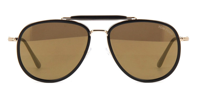海外限定 希少TOM FORD TRIPP TF666 sunglasses Tom Ford Tripp TF666 01G Black and Gold Sunglasses – GlassesNow