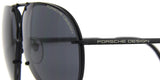 Porsche Design 8478 D Black Frame- Dk Grey +  SIlver Lenses