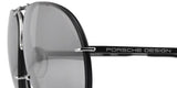 Porsche Design 8478 J Black/Silver Frame - Grey Polar + Silver Lenses