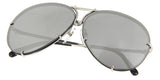 Porsche Design 8478 M Silver Frame - Pink + Silver Grey Lenses