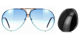 Porsche Design 8478 Z Gold Frame - Blue Grad + Grey Polar Lenses