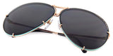 Porsche Design 8478 Z Gold Frame - Blue Grad + Grey Polar Lenses