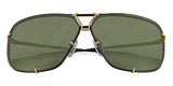 Porsche Design 8928 D Black & Gold Frame Interchangeable Grey Gradient Lenses