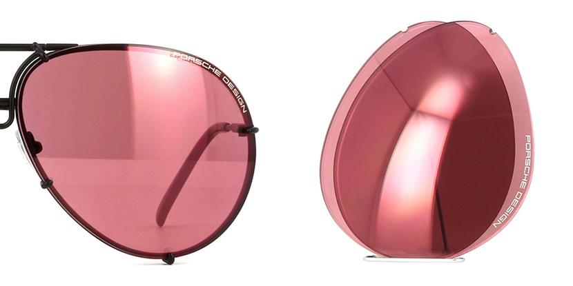 Porsche Design P8478 Lens Set - V384 Windsor Wine Red Lenses