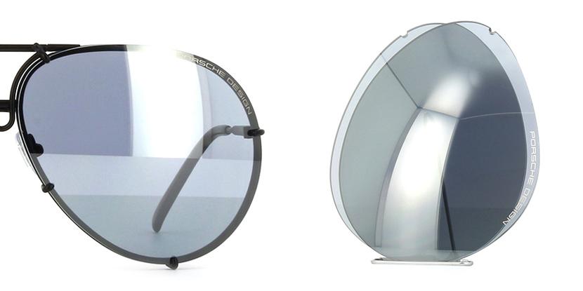 Porsche Design P8478 Lens Set - V430 Light Blue with Silver Mirror Lenses