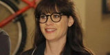 zooey deschnael as jessica day in new girl wearing oliver peoples gregory 1003 round glasses