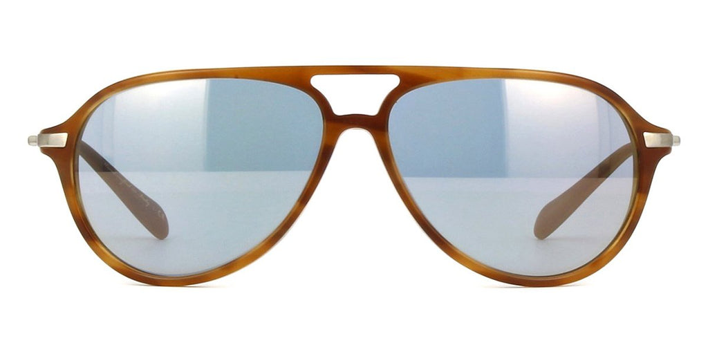 oliver peoples braedon ov5340su 1579y5 semi matte raintreeblue goldtone