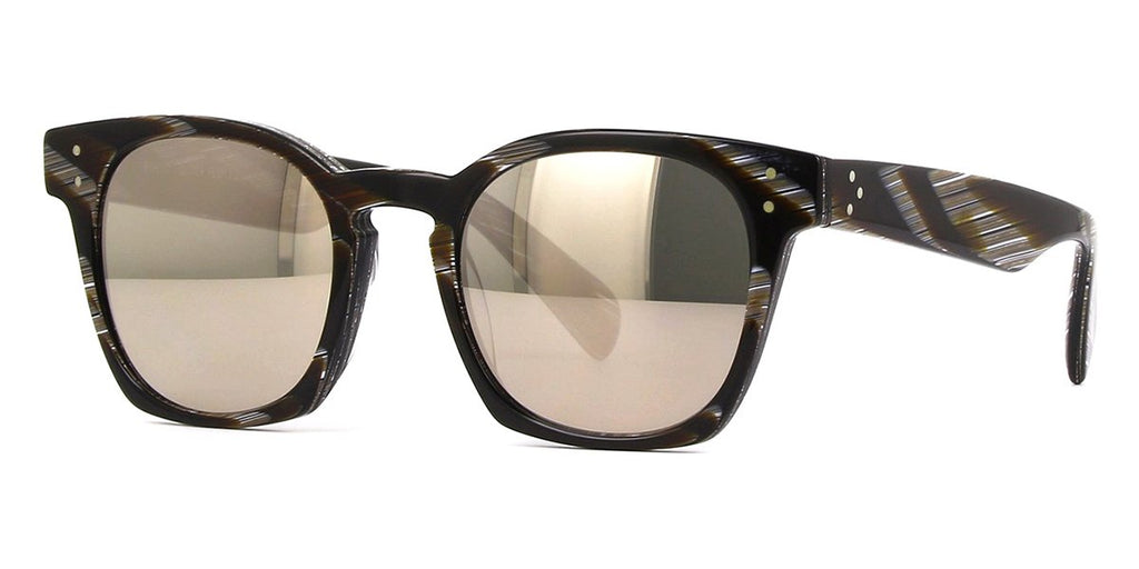 oliver peoples byredo ov5310su 1593t7 black horngold mirror