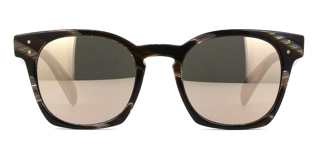oliver peoples byredo ov5310su 1593t7 black horngold mirror