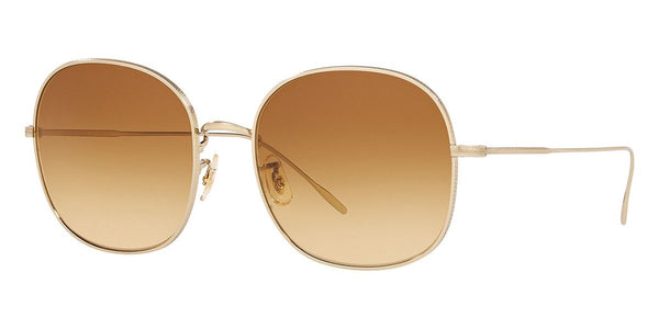 Oliver Peoples Mehrie Gradient Sunglasses Oliver Peoples Mehrie OV1255S 50352A Soft Gold/Green  main image 4