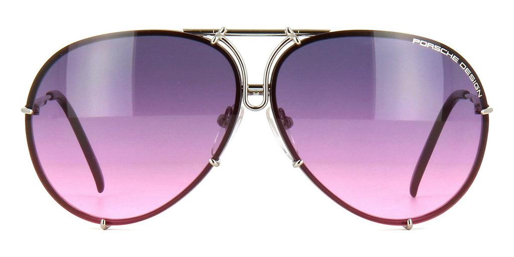 porsche design 8478 m interchangeable lenses pink gradient silver