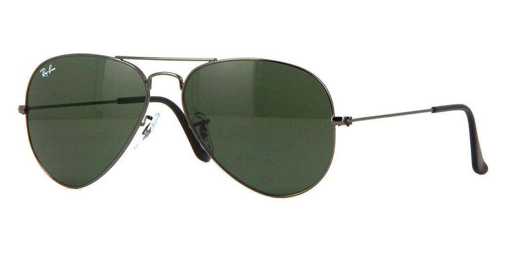 Ray-Ban Aviator RB 3025 W0879 Gunmetal/Green Sunglasses