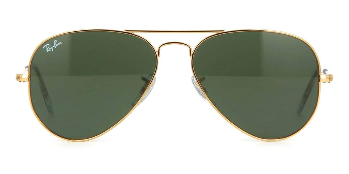 Ray-Ban Aviator RB 3025 W3234 Gold/G15 Green 55mm Sunglasses