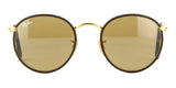 Ray-Ban 3475Q 112/53 Leather Round Sunglasses