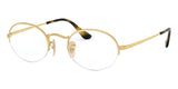 ray ban oval gaze rb 6547 3033