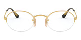 ray ban oval gaze rb 6547 3033