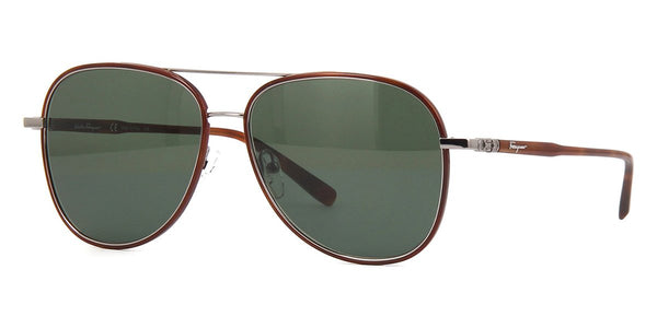 Salvatore Ferragamo SF181S Tortoise Shell Aviator Sunglasses Salvatore Ferragamo SF181S 214 Tortoises Sunglasses – Online  main image 2