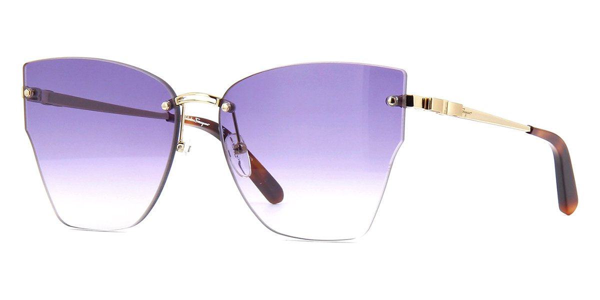 Salvatore Ferragamo Gold Sf223s - 702 Sunglasses Salvatore Ferragamo SF223S 704 Sunglasses – GlassesNow main image 3